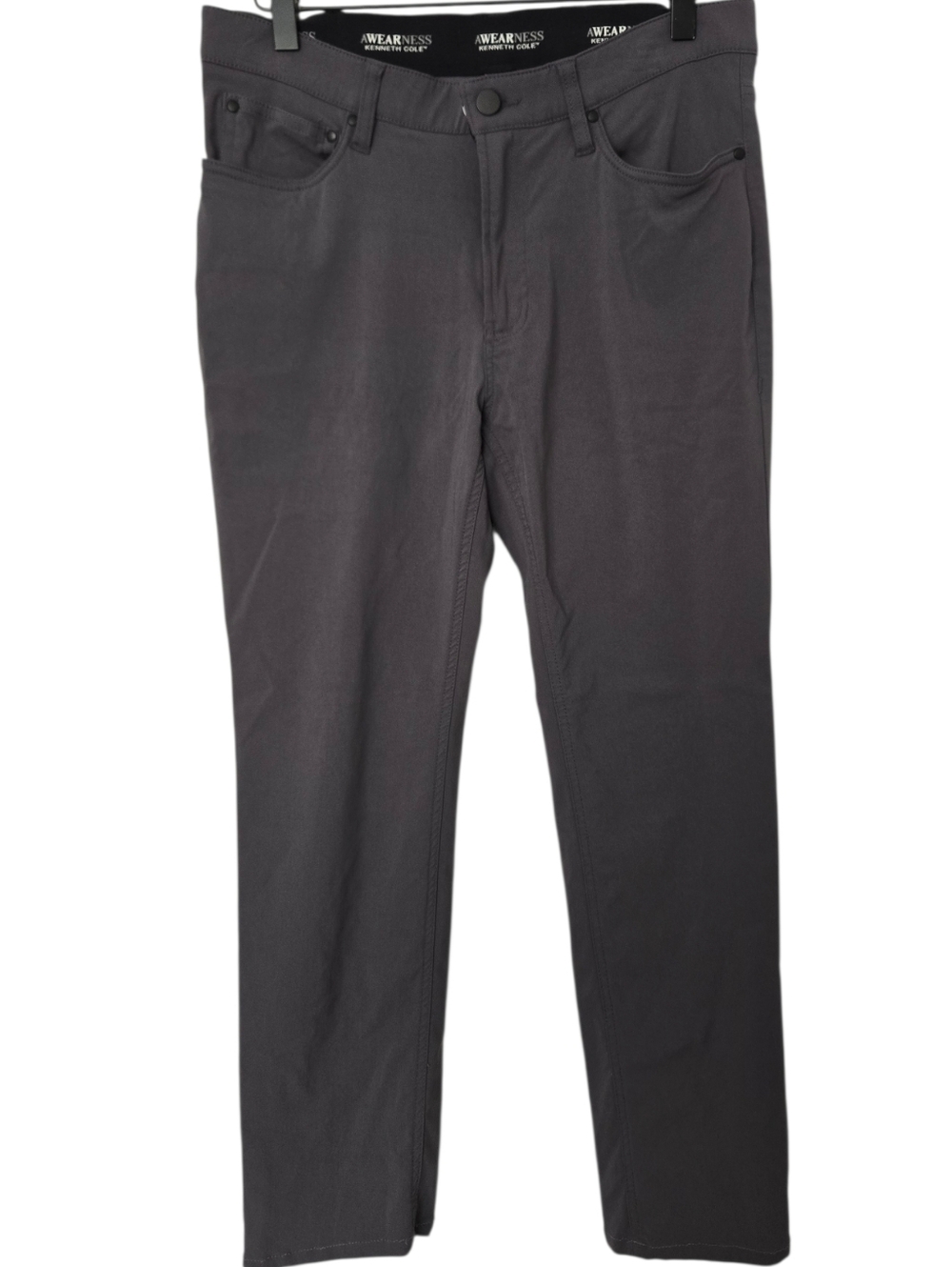 Kenneth Cole A.Wearness Slim Fit Pants 30x30 | Gray Modern Fit